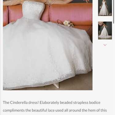 Casablanca Bridal Cinderella Wedding Dress 1690 s… - image 1
