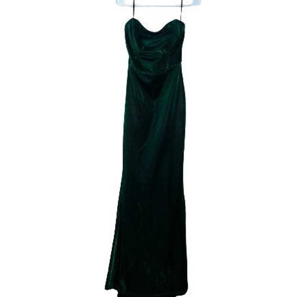 Emerald Green Gown Sz: Large - image 3