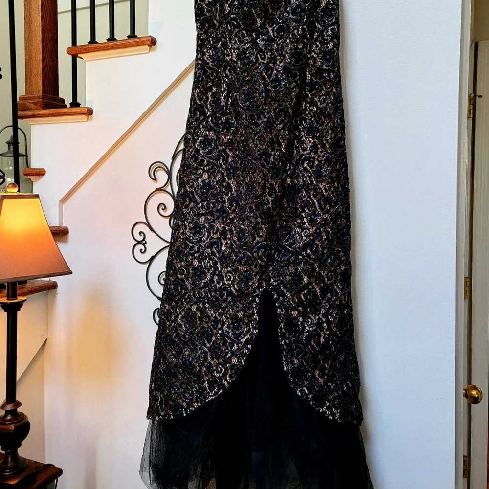 Black lace formal gown - image 1