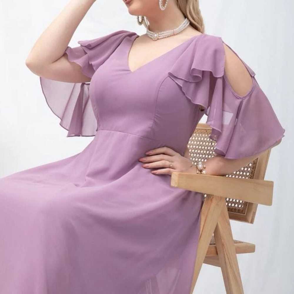 Plus Size Split Butterfly Bridesmaid dress - image 6