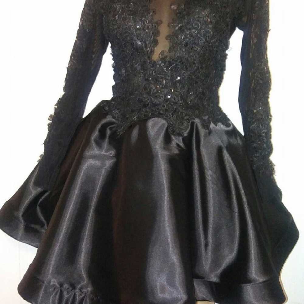 Custom Made Prom Dress Black - image 1