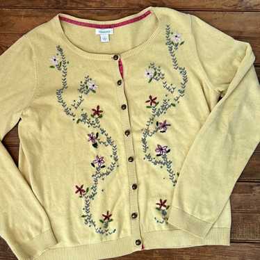 Sundance women’s embroidered cotton cardigan - image 1