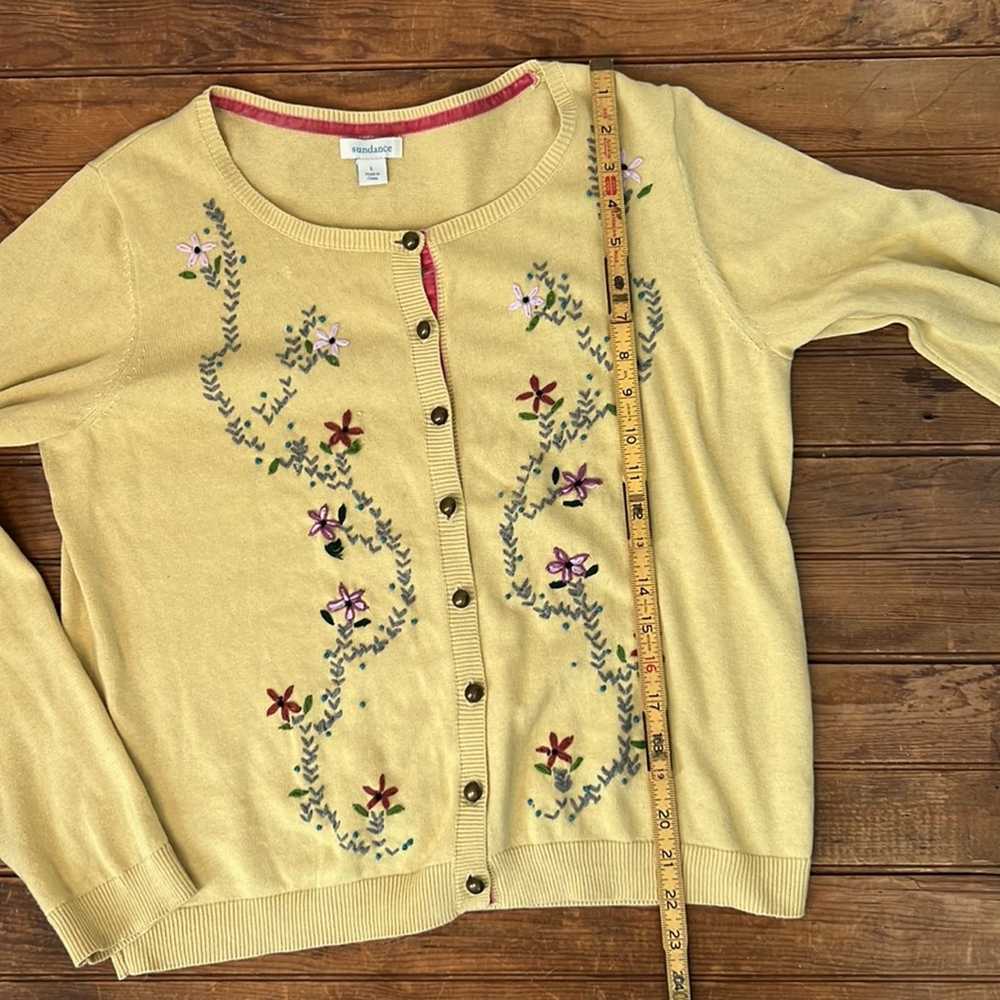Sundance women’s embroidered cotton cardigan - image 5