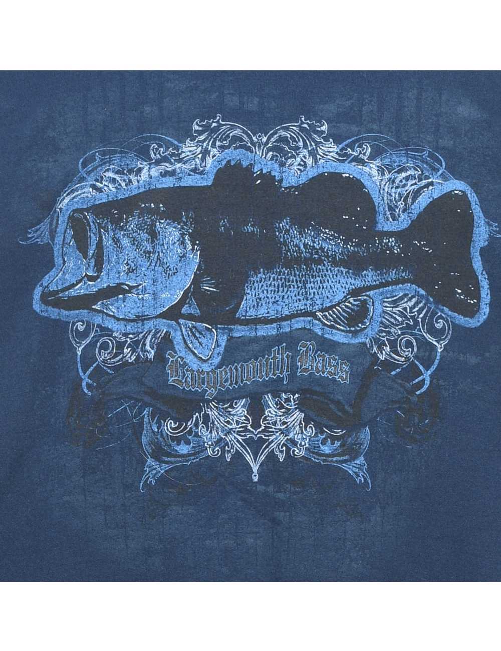 Largemouth Bass Printed Sweatshirt - M - image 3