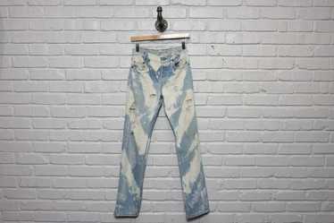 90s levis 511 distressed and crochet patch jeans … - image 1