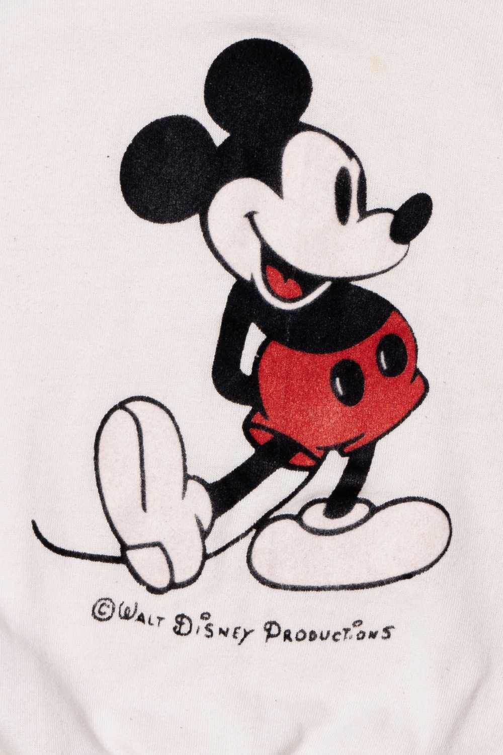 Vintage Mickey Mouse Velvet Print "Walt Disney Pr… - image 3