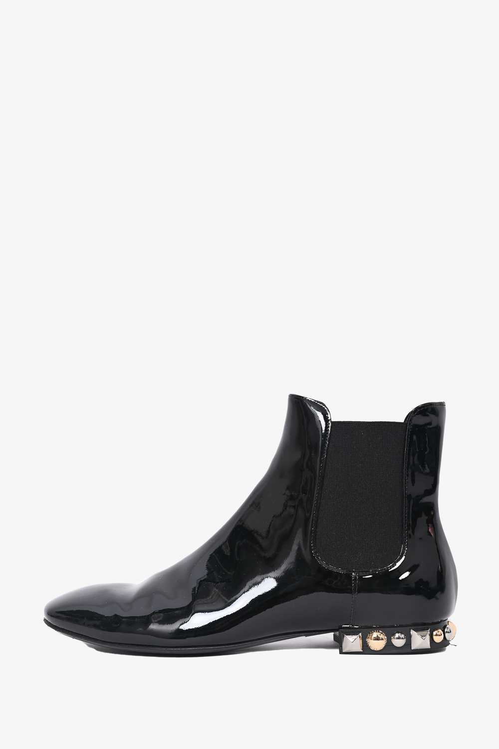 Louis Vuitton Black Patent Chelsea Ankle Boots Si… - image 3