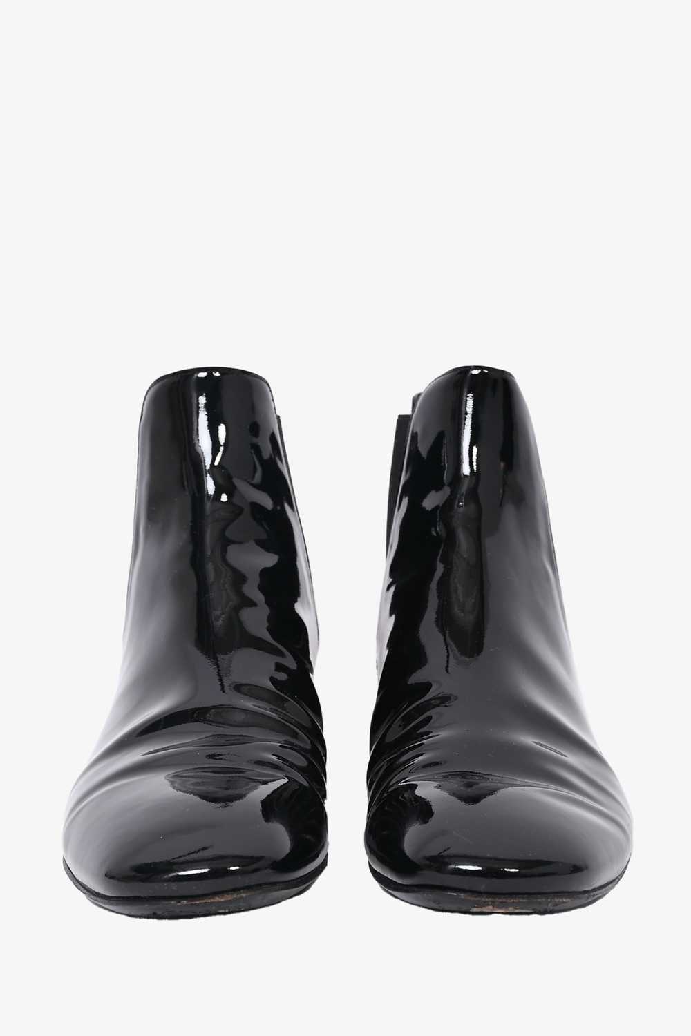 Louis Vuitton Black Patent Chelsea Ankle Boots Si… - image 5