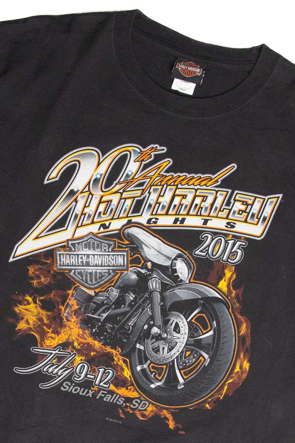 Recycled Sioux Falls Hot Harley Nights 2015 T-Shi… - image 3