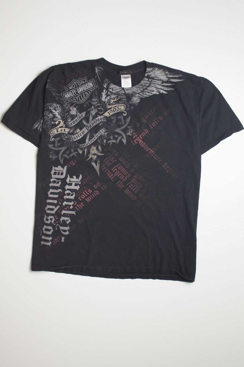 Alamo City Longhorn Skull Harley Davidson T-Shirt - image 4