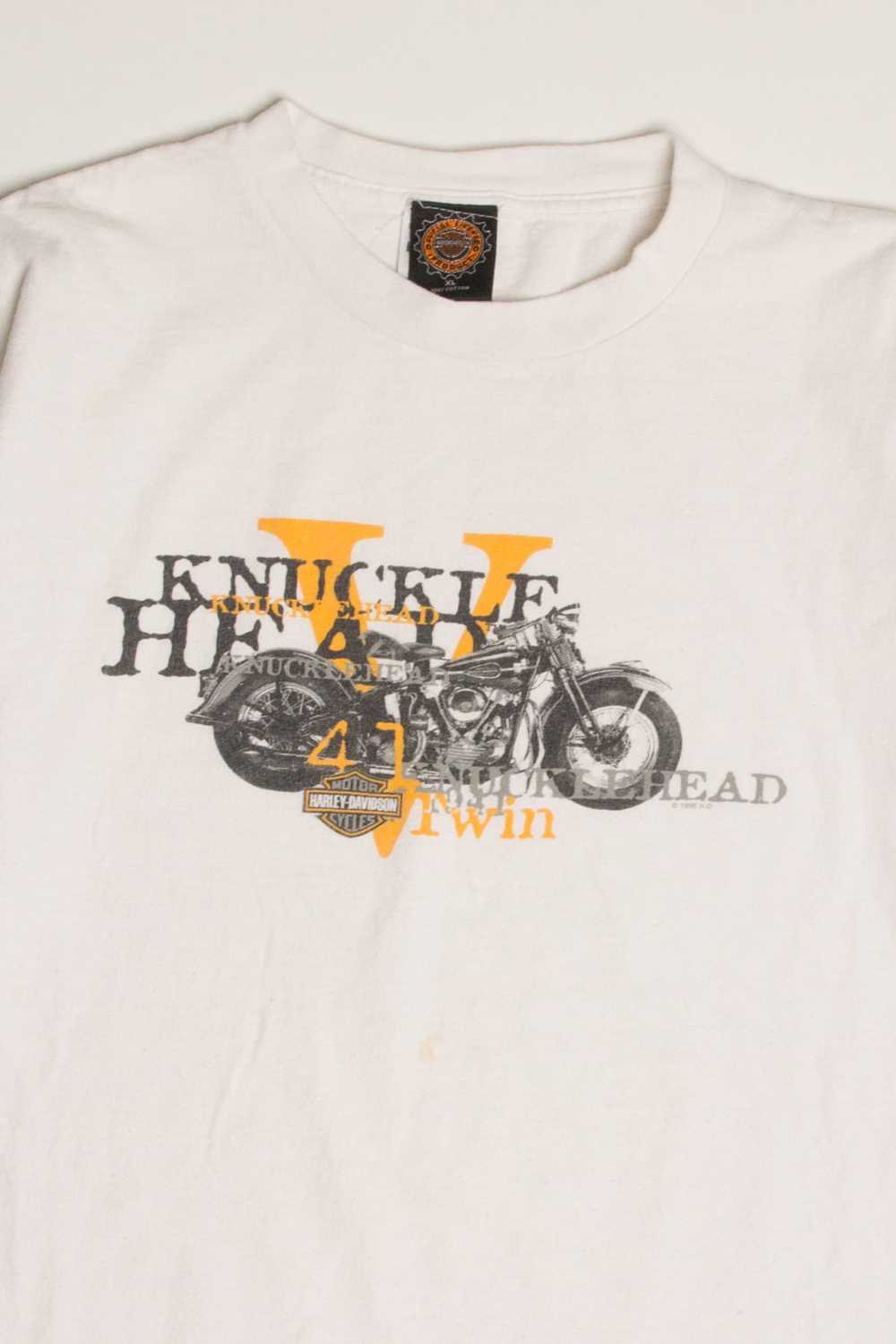 Knucklehead Harley-Davidson T-Shirt (1990s) - image 1