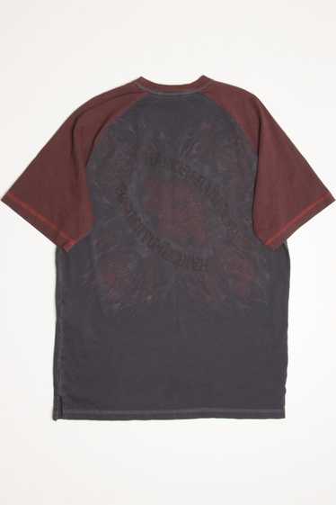 Faded Flames Harley-Davidson Baseball T-Shirt