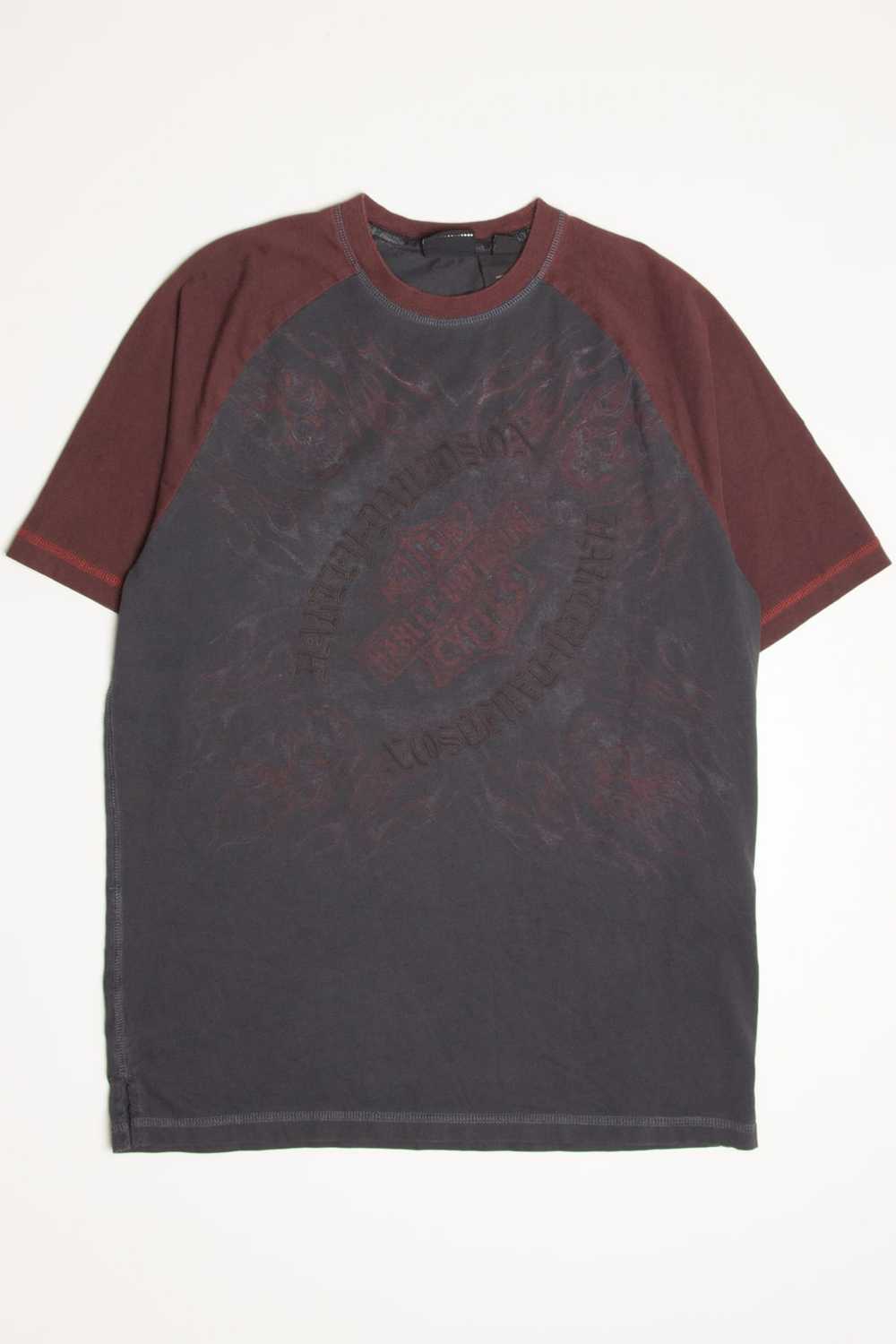 Faded Flames Harley-Davidson Baseball T-Shirt - image 2