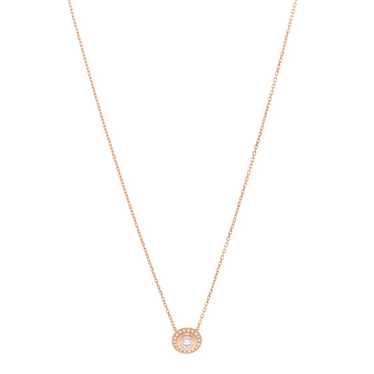 CARTIER 18K Pink Gold Diamond .19ct D'Amour Pave … - image 1