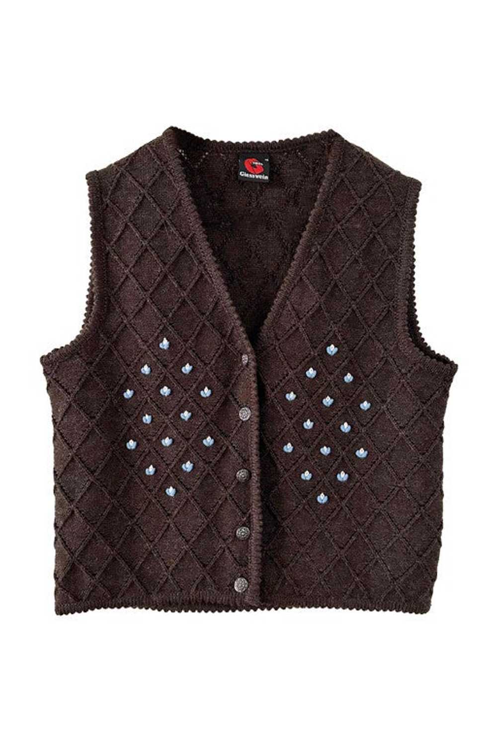 Austrian vest - Sleeveless Austrian vest in pure … - image 1