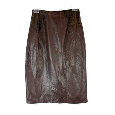 Vintage La Nauvelle Renaissance Leather Skirt