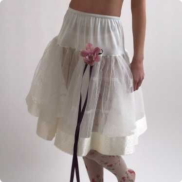 50s Sheer Petticoat Skirt