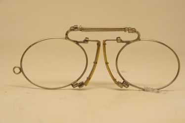 Antique Silver Astig Pince Nez Eyeglasses - image 1