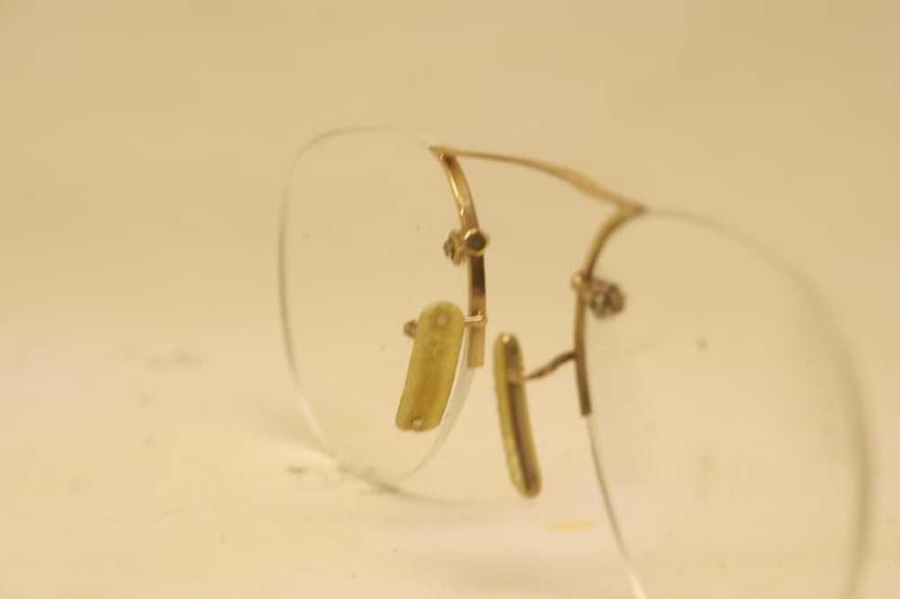 Rare Antique Gold Oxford Pince Nez Eyeglasses - image 2