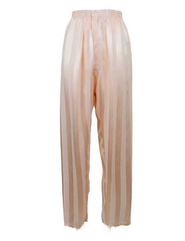 Vintage Rayon Satin Striped Pajama Pants - image 1