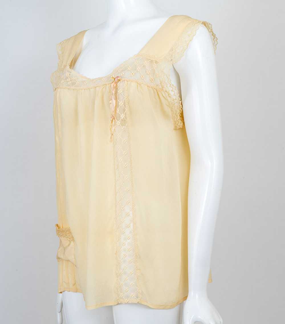 1920s-30s Silk Crepe Camisole - image 4