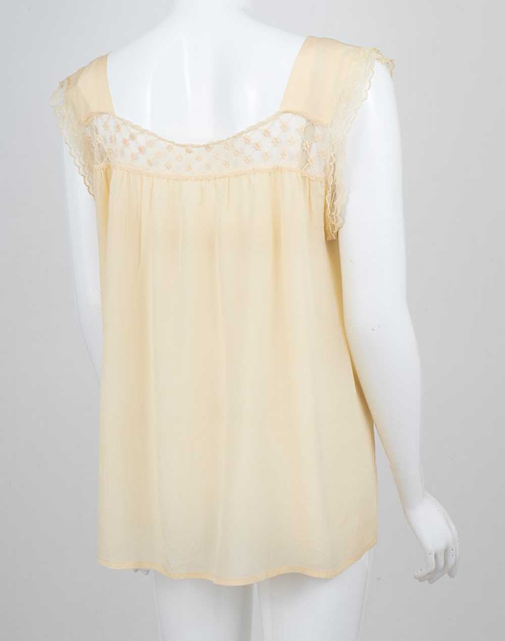 1920s-30s Silk Crepe Camisole - image 5