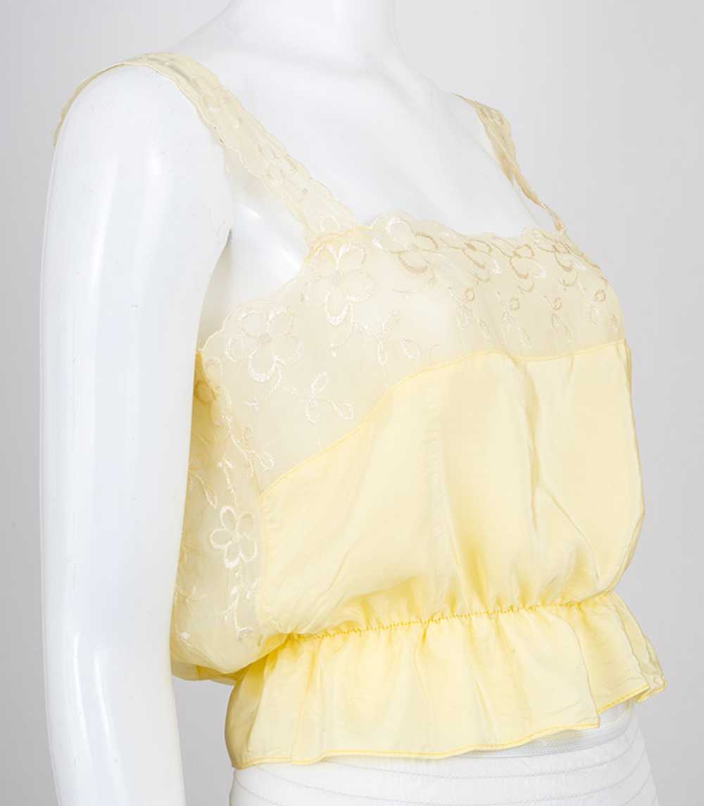 1930s-40s Yellow Camisole Top - image 1