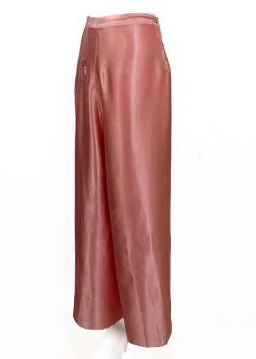 1930s Liquid Satin Rayon Pajama Pants - image 1