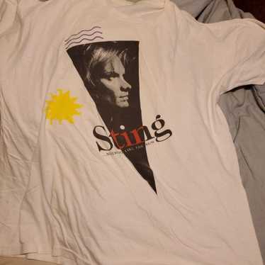 Sting "Nothing Like The Sun" Vintage White T-shir… - image 1