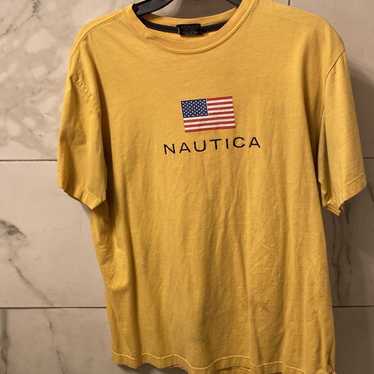 Vintage Nautica American Flag Tee
