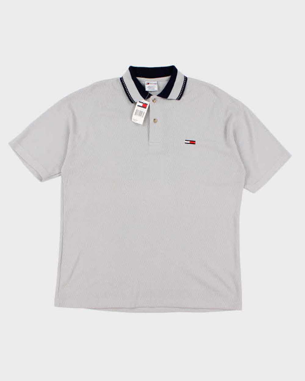 Deadstock Mens Grey Tommy Hilfiger Polo Shirt - L - image 1