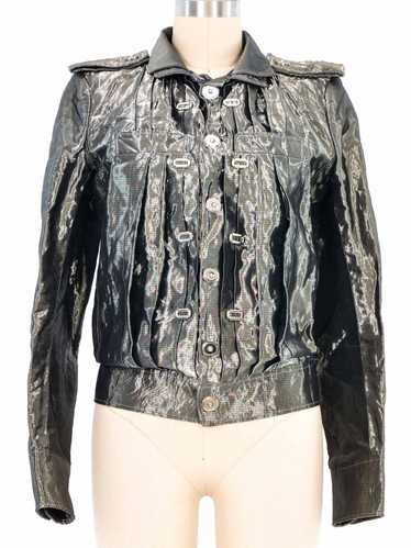 2006 Balenciaga Pleated Metallic Jacket