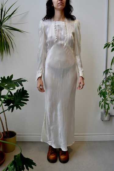 Pearly Satin Bridal Slip Dress