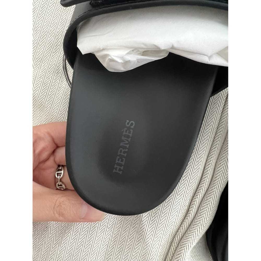 Hermès Chypre leather sandal - image 5
