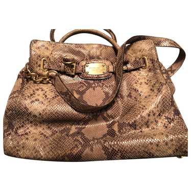 Michael Kors Hamilton python handbag