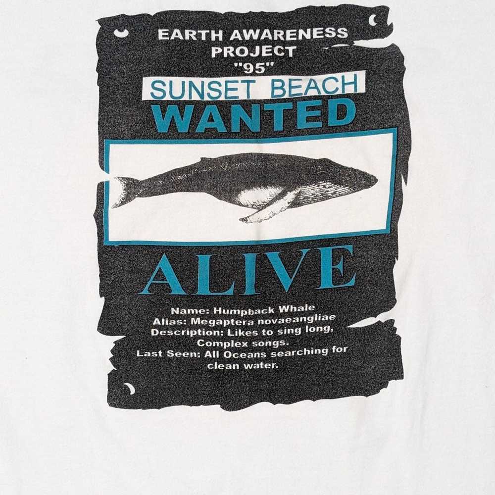 Vintage Humpback Whale Earth Awareness '95 t-shirt - image 2