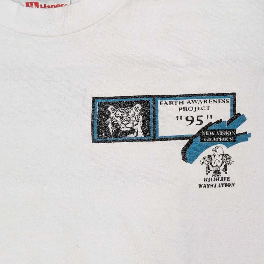 Vintage Humpback Whale Earth Awareness '95 t-shirt - image 4