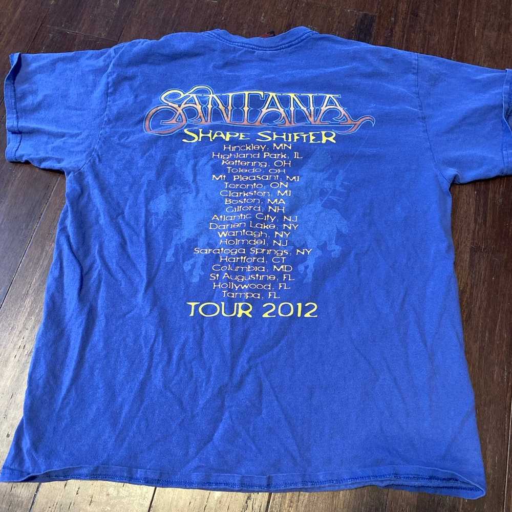 2012 Carlos Santana Tour Large Concert shirt - image 2