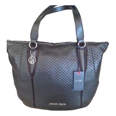 Armani Jeans Grey Patent Tote Shopper Bag with Large AJ Logo - Ladies from  DesignerWear2U UK