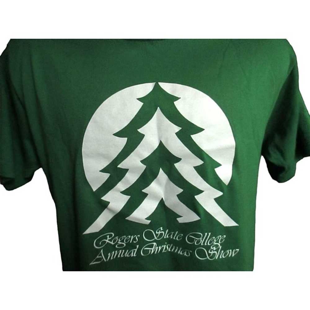 Vintage T-Shirt Large Mens 1980s LARGE Green Roge… - image 3