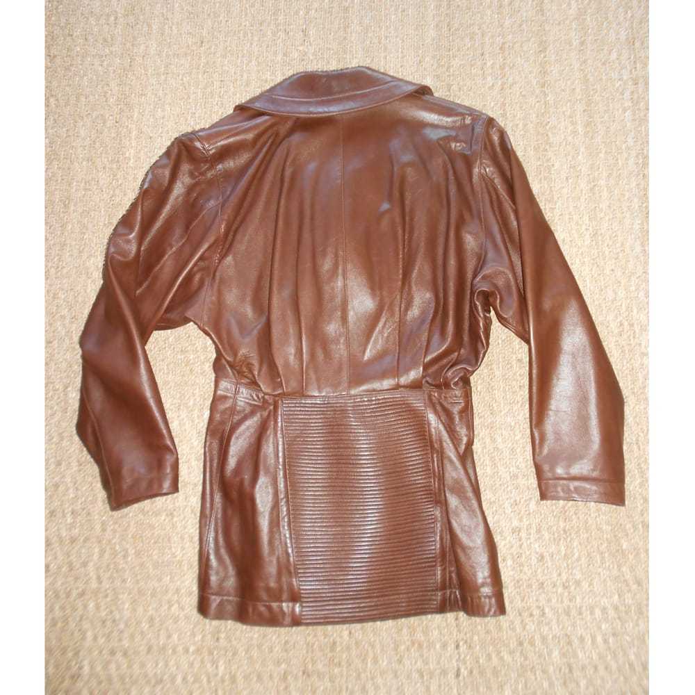 Alaïa Leather peacoat - image 2