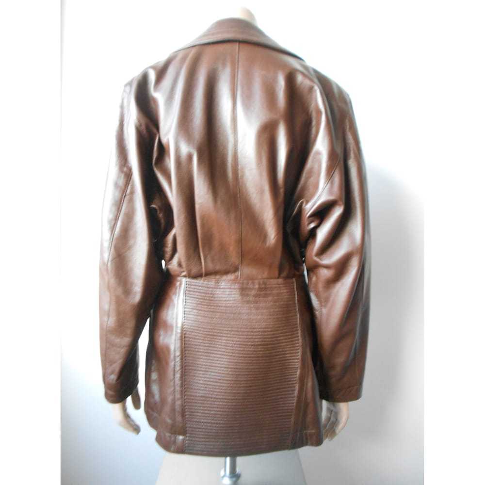 Alaïa Leather peacoat - image 8