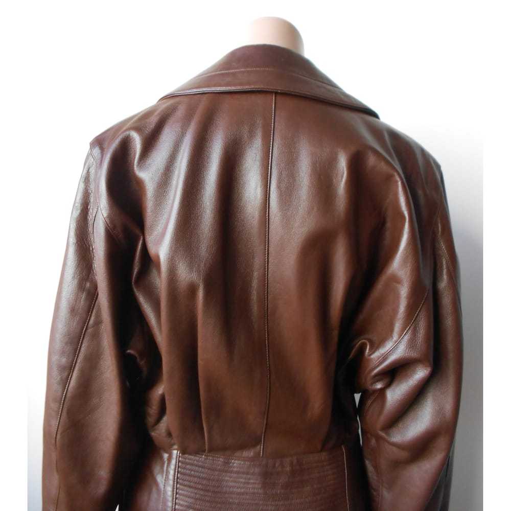 Alaïa Leather peacoat - image 9