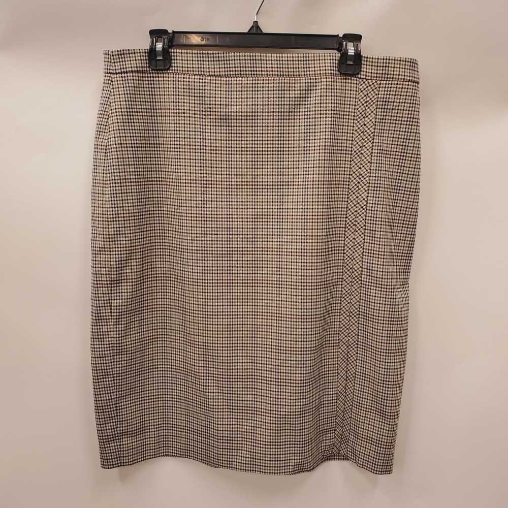 Ann Taylor Women Plaid Pencil Skirt 14 NWT - image 1