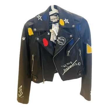 Alice & Olivia Leather biker jacket - image 1