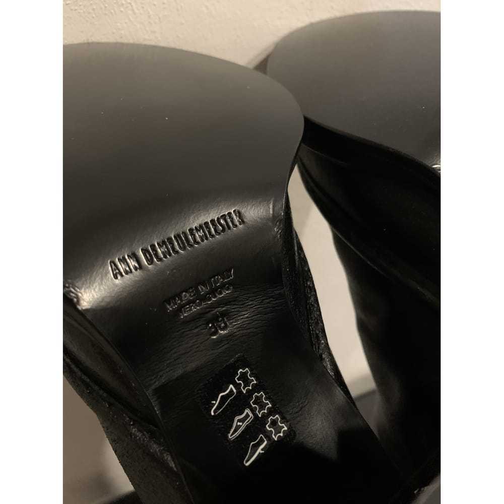 Ann Demeulemeester Leather riding boots - image 9