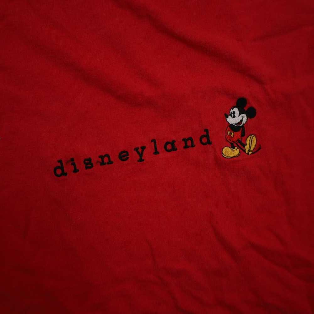 Vintage Disneyland Mickey Mouse Embroidered T Shi… - image 4