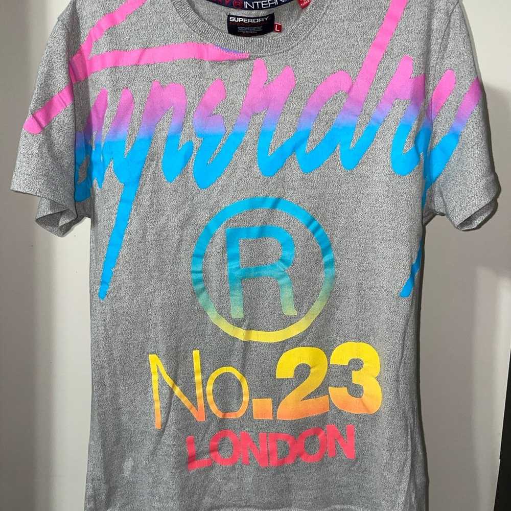 Vintage y2k Superdry Big S shirt LARGE - image 1