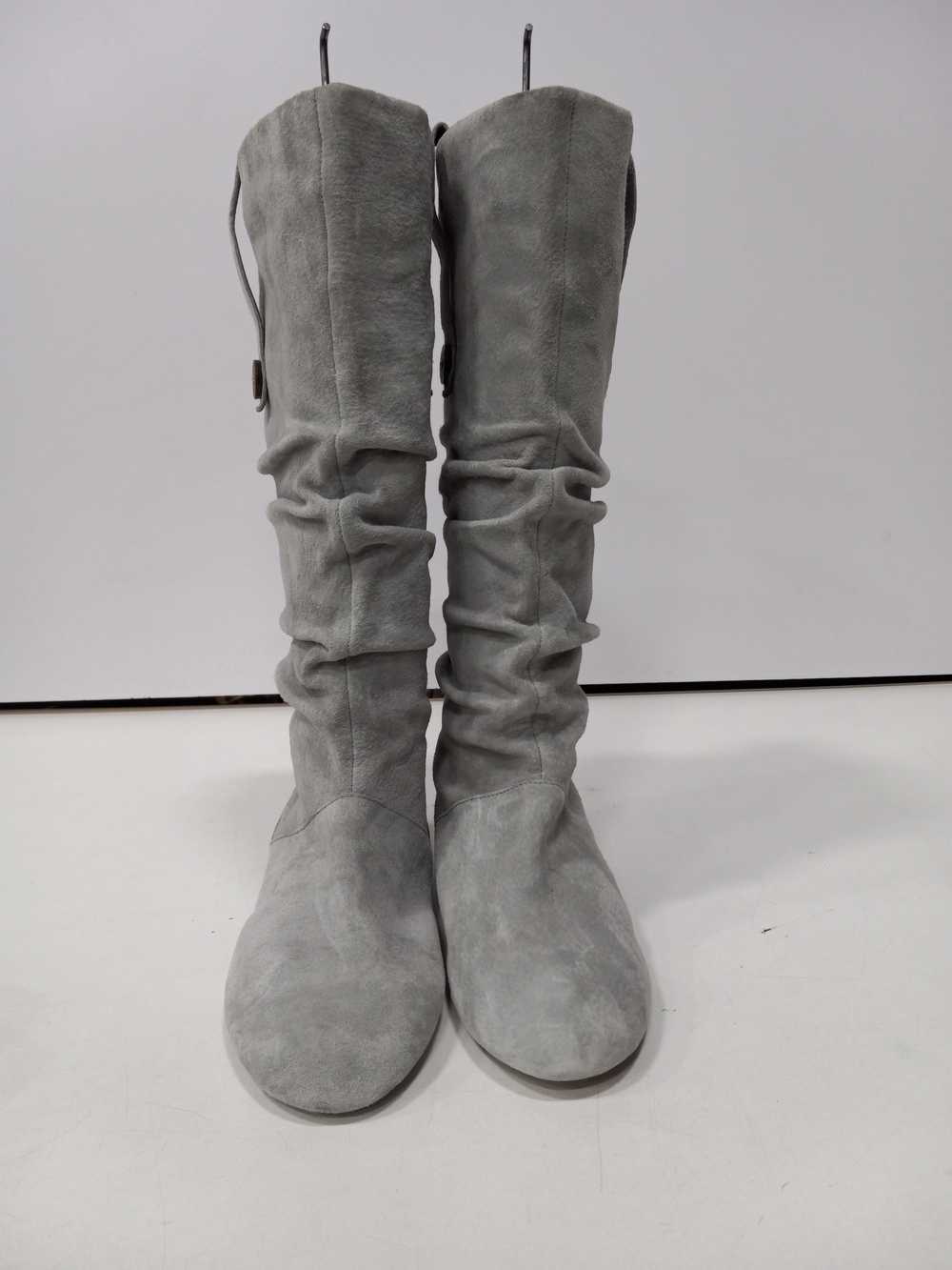 UGG Highkoo Gray Suede Slouch Boots Women's Size 9 - image 2