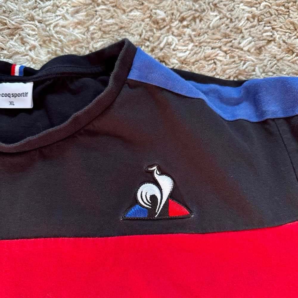 Le Coq Sportif Striped Tee Logo Rooster - image 2